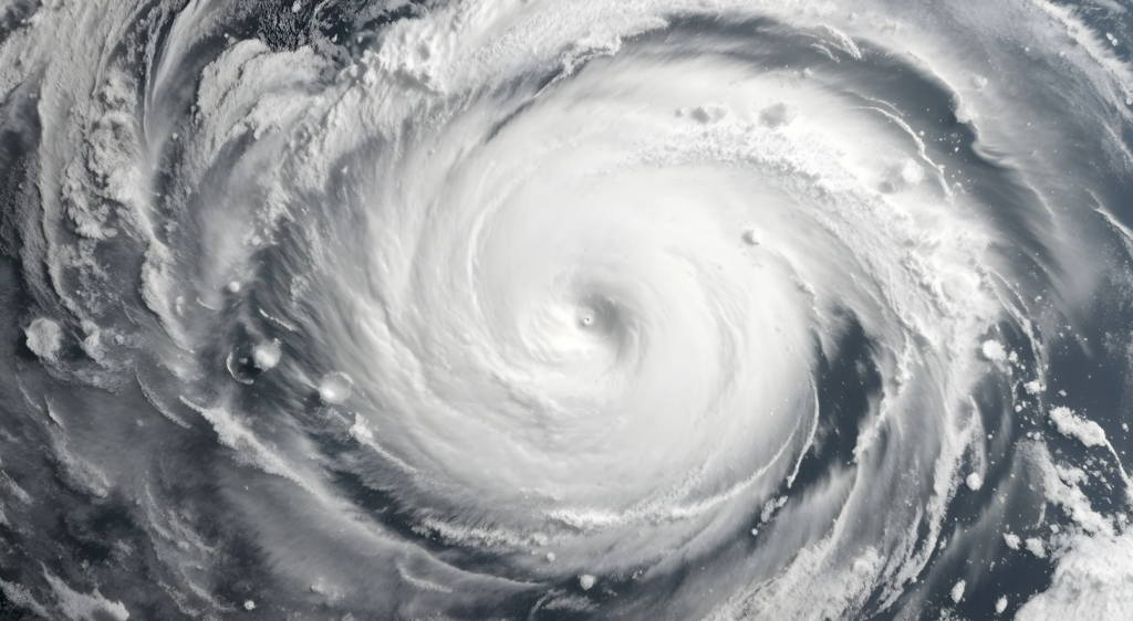 Hurricane storm clouds over the Gulf of Mexico, illustrating hurricane hardening for Tampa Bay homes.